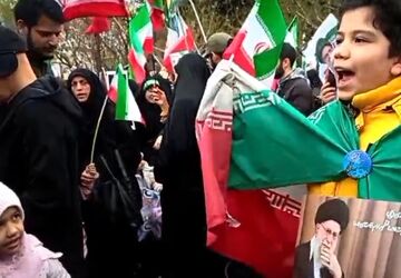 فریاد انتقام نوجوانان قمی علیه دشمن آمریکایی صهیونیستی