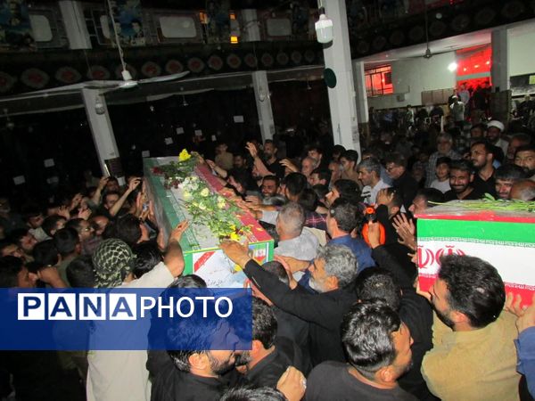 وداع با شهیدان عزیز شهر زازران در مسجد جامع شهر زازران