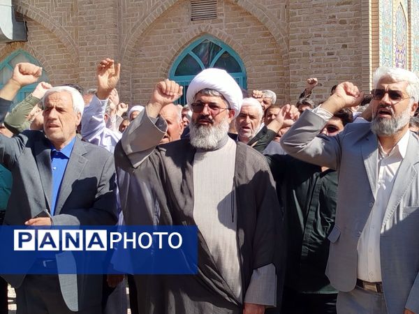 راهپیمایی جمعه خشم باحضور جمعی مردم ولایت مدار ترشیزکهن در کاشمر 