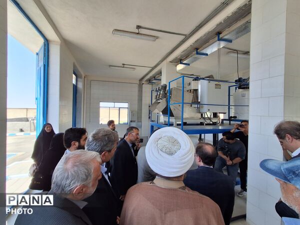 افتتاح تصفیه خانه فاضلاب شهرک صنعتی شهرستان کاشمر با حضور معاون وزیر صمت