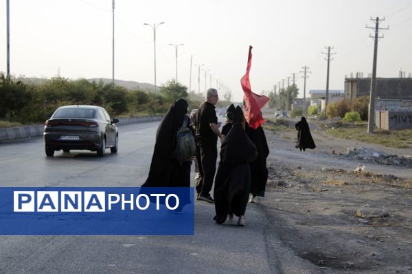 آیین پیاده‌روی جاماندگان اربعین در گچساران 