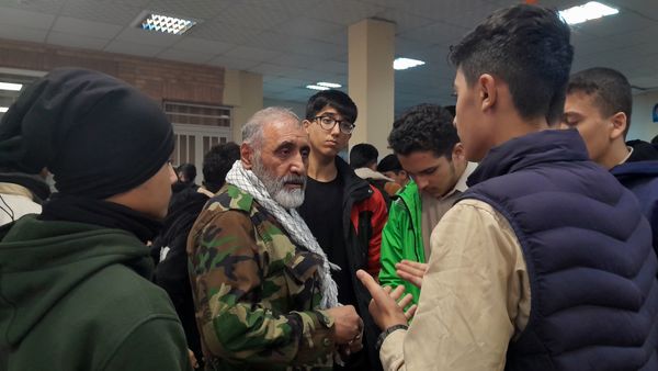 برگزاری جلسه درس آمادگی دفاعی نهم در مدرسه ابوریحان بیرونی شیفت صبح نیشابور