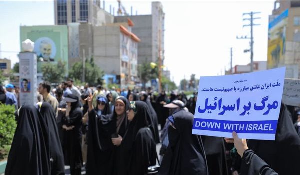 راهپیمایی جمعه خشم شهرستان ساوجبلاغ علیه جنایات رژیم ظالم صهیونیستی