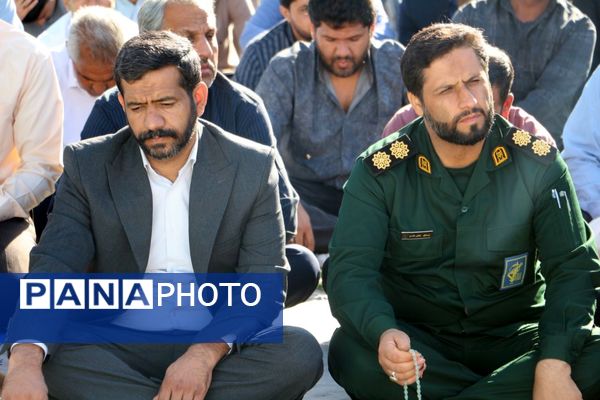 اقامه باشکوه نماز عید فطر در فهرج