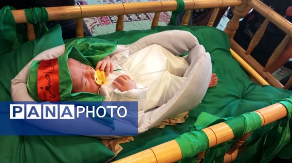 مراسم شیرخوارگان حسینی در مصلی بزرگ امام علی(ع) شهرستان ساوه