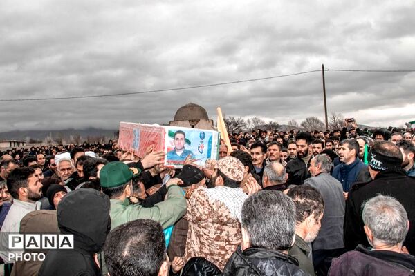 مراسم بدرقه شهید گرانقدر وحید عباسی