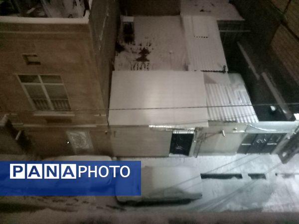 بارش برف در شهر مشهد 
