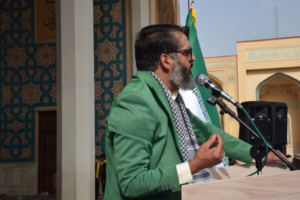 تجمع دانش‌آموزان شیرازی در حمایت از جبهه مقاومت