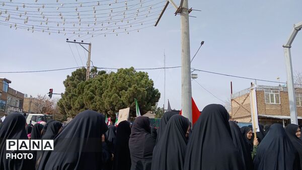 حضور باشکوه مردم مومن باخرز در راهپیمایی روز قدس