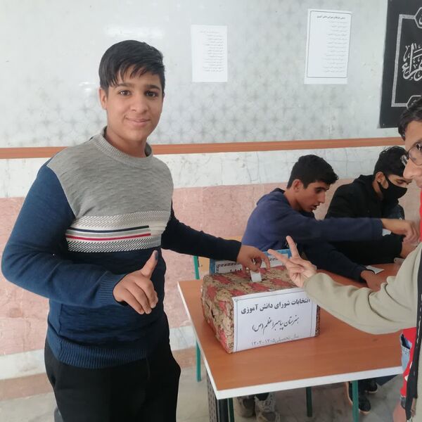 انتخابات شورای دانش آموزی در شهرستان بجستان