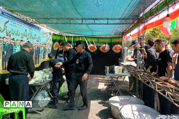 خداحافظ ای خادمِ دین و ملت؛ موکب «دلدادگان رهبر شهید» در فیروزکوه 