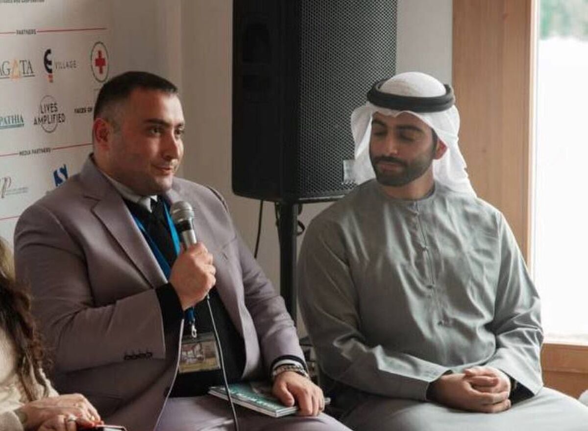 حضور کارآفرین ایرانی الاصل در اجلاس داووس