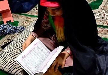 مراسم معنوی اعتکاف با حضور گسترده نوجوانان و جوانان ناحیه 1 کرج برگزار شد 