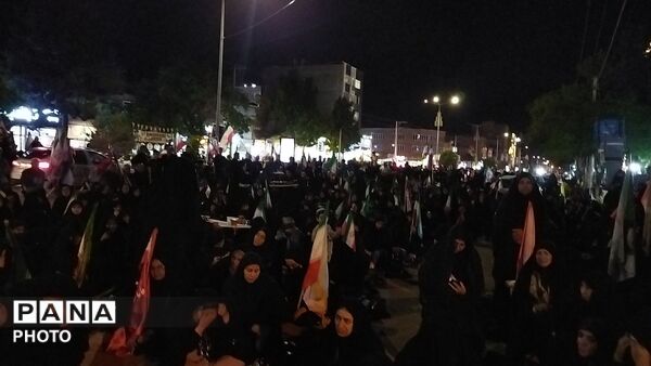 مراسم شب دوم محرم در بلوار فضل نیشابور-۱