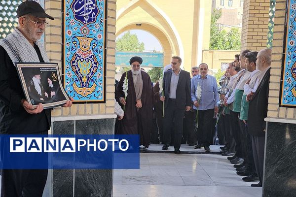 مراسم سالروز شهادت شهید بهشتی و ۷۲ یار انقلاب و چهلمین روز از شهادت رییس‌جمهور و شهدای خدمت در ورامین