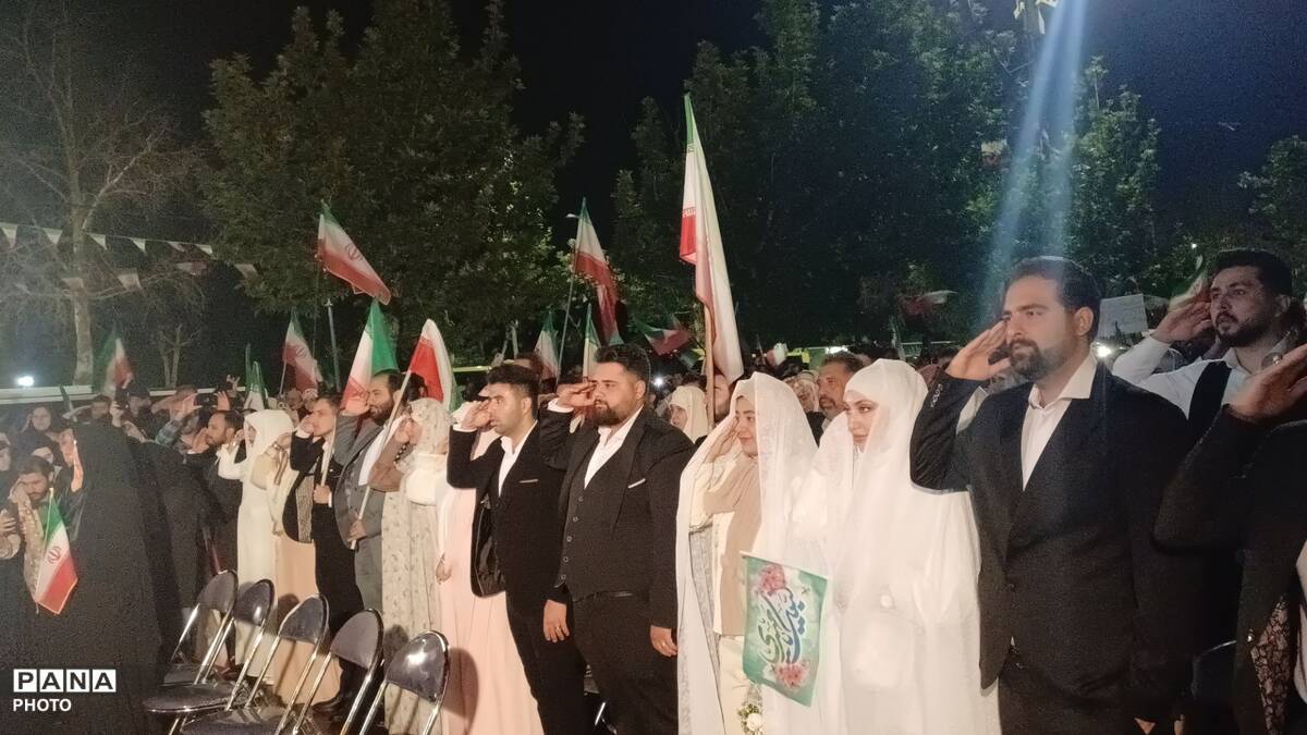 پیمان عشق ۵۰ زوج ایثارگر البرزی زیر پرچم ولایت 