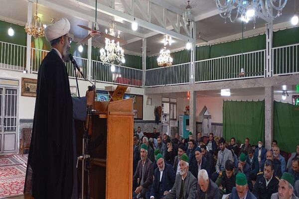 اقامه نماز جمعه در آخرین هفته ماه مبارک شعبان شهر بار نیشابور 