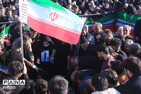 تشییع و تدفین پیکر شهید امیرحسن کاظمی