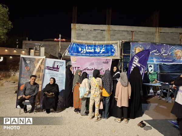 بازسازی مصائب «خرابه شام» در میدان امام حسین (ع) جم