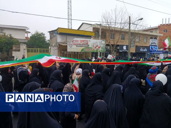 خروش حماسی مردم کردکوی در آیینه‌ شکوه ۲۲ بهمن