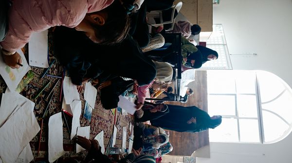 برپایی غرفه کودک در نمازجمعه شهرستان کاشمر 