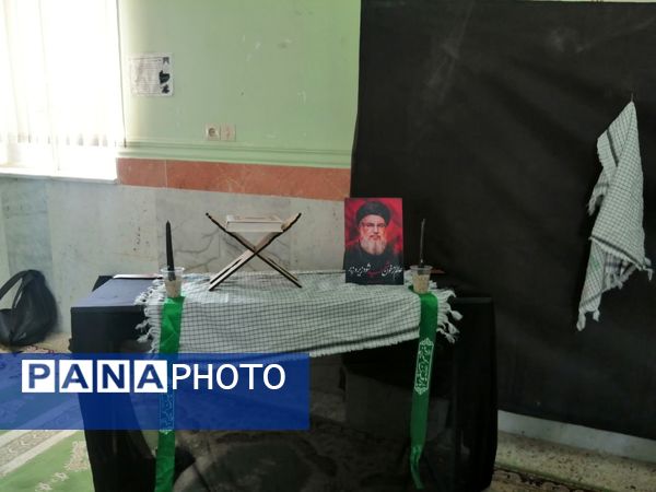  مراسم یادبود سید مقاومت توسط دانش‌آموزان تنگستانی 