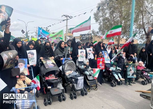 حضور گسترده فرهنگیان شهرستان خاتم در راهپیمایی روز قدس