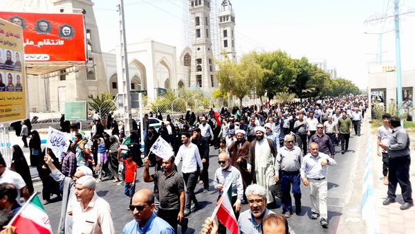 راهپیمایی خشم و نصر در بندرعباس