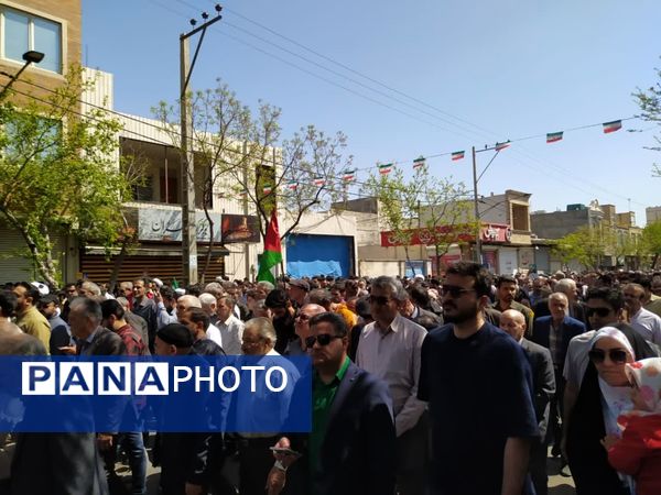 حضور پرشور مردم دارالمؤمنین کاشان در راهپیمایی روز قدس