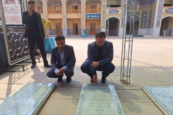 قائم مقام سازمان دانش‌آموزی در حرم مطهر حضرت احمد ابن موسی (ع) در شیراز