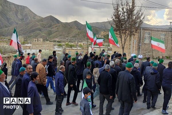 راهپیمایی اربعین شهادت قائد امت در شهر بار نیشابور-۲