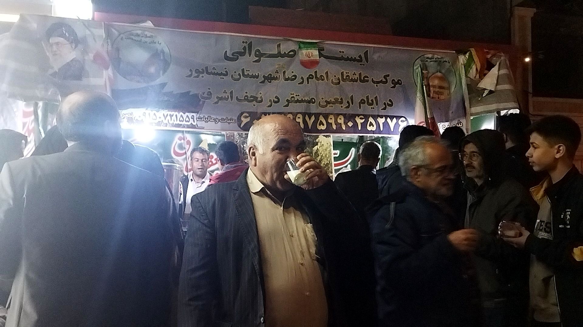 موکب عاشقان امام رضای نیشابور در سی و نهمین شب از اجتماعات مردمی 