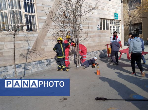 مانور سراسری زلزله در رضویه