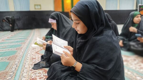 حضور پر شور کودکان مارگونی در مراسم عزاداری ایام فاطمیه