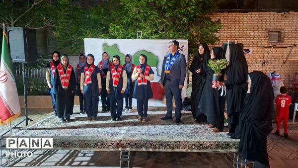 آیین افتتاحیه پاتوق نوجوانانه برمدار ایران سازمان دانش آموزی خراسان رضوی