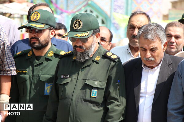 وداع باشکوه مردم سملقان با پیکر مطهر شهید مدافع وطن علی‌اصغر نورانی
