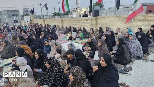 حضور کاروان پرچم آستان امام رضا(ع) در شهر شمیل بندرعباس