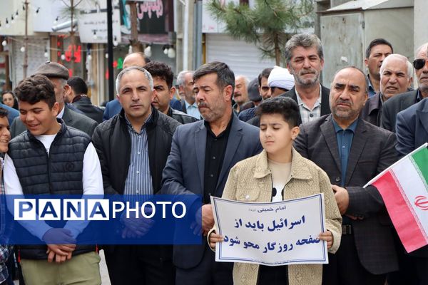 راهپیمایی روز قدس در شهرستان سرعین