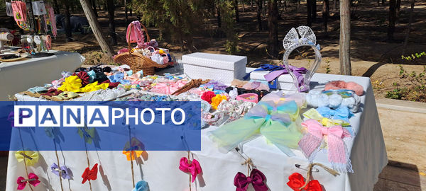 نمایشگاه محصولات دستی بانوان در بوستان نرگس قم