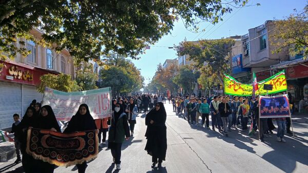 برگزاری راهپیمایی ۱۳ آبان ماه در تویسرکان