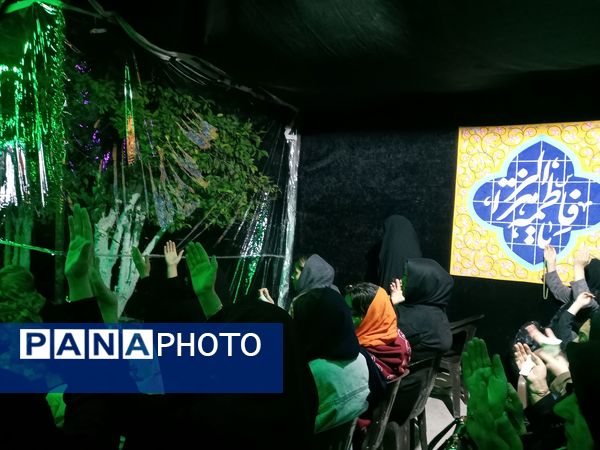 مراسم عزاداری ایام فاطمیه در شهرک سعدی شیراز