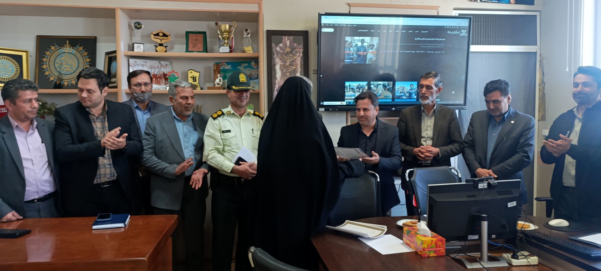 خبرنگاران پانا جلگه رخ مشاوران رسانه ای رئیس آموزش و پرورش ، شهردار و شورای اسلامی شهر نسر شدند