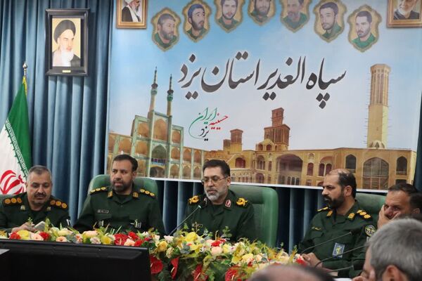 نشست خبری فرمانده سپاه الغدیر یزد