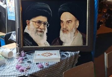 برپایی موکب فرهنگیان به مناسبت شهادت رهبرانقلاب 