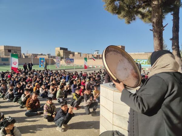 مراسم اعیاد شعبانیه در دبستان شهید پسندیده فدافن