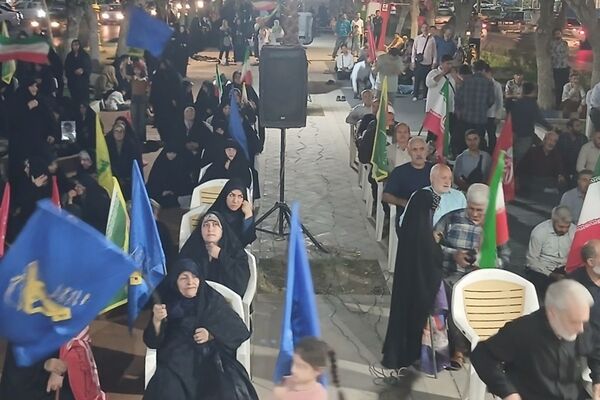 دویست و یکمین شب تجمع مردمی در میدان هفت تیر نسیم شهر