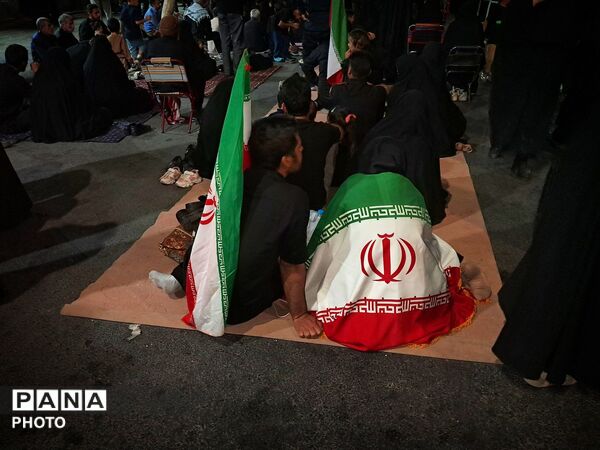 عزاداری گسترده در خیابان خرمشهر کاشمر همزمان با اجتماعات شبانه