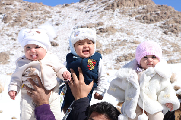نشاط زمستانی در پیست «سخوید» یزد
