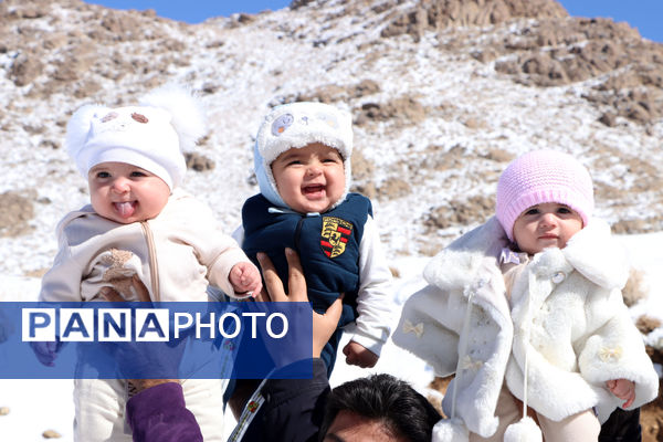 نشاط زمستانی در پیست «سخوید» یزد