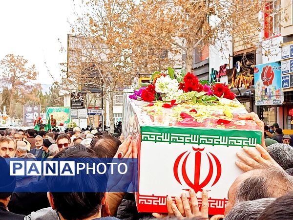 تشییع با شکوه شهید جوادحسن زاده شهید مرزبانی فراجا